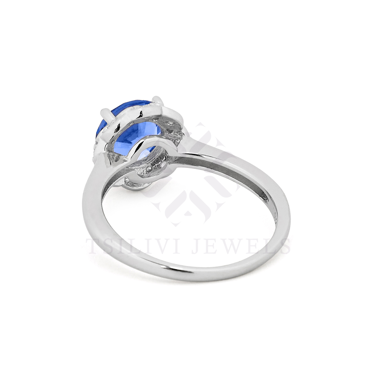 925 LADIES LIGHT BLUE PREMIUM RINGS - Tsilivi Jewels